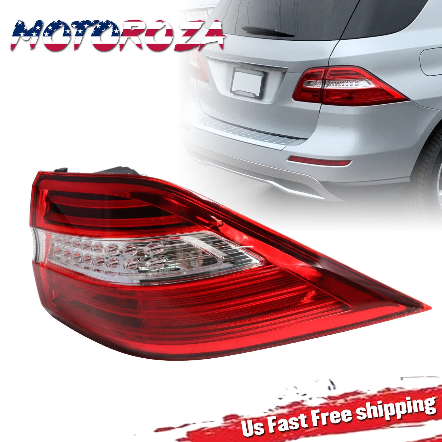 NEW LED Tail Light Right Outer Side For 2012-2015 Mercedes Benz ML350 ML550 W166