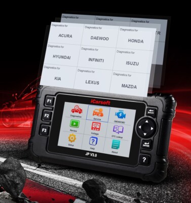 iCarsoft JP V3.0 For NISSAN/KIA/MITSUBISHI MAZDA MULTI SYSTEM DIAGNOSTIC SCANNER