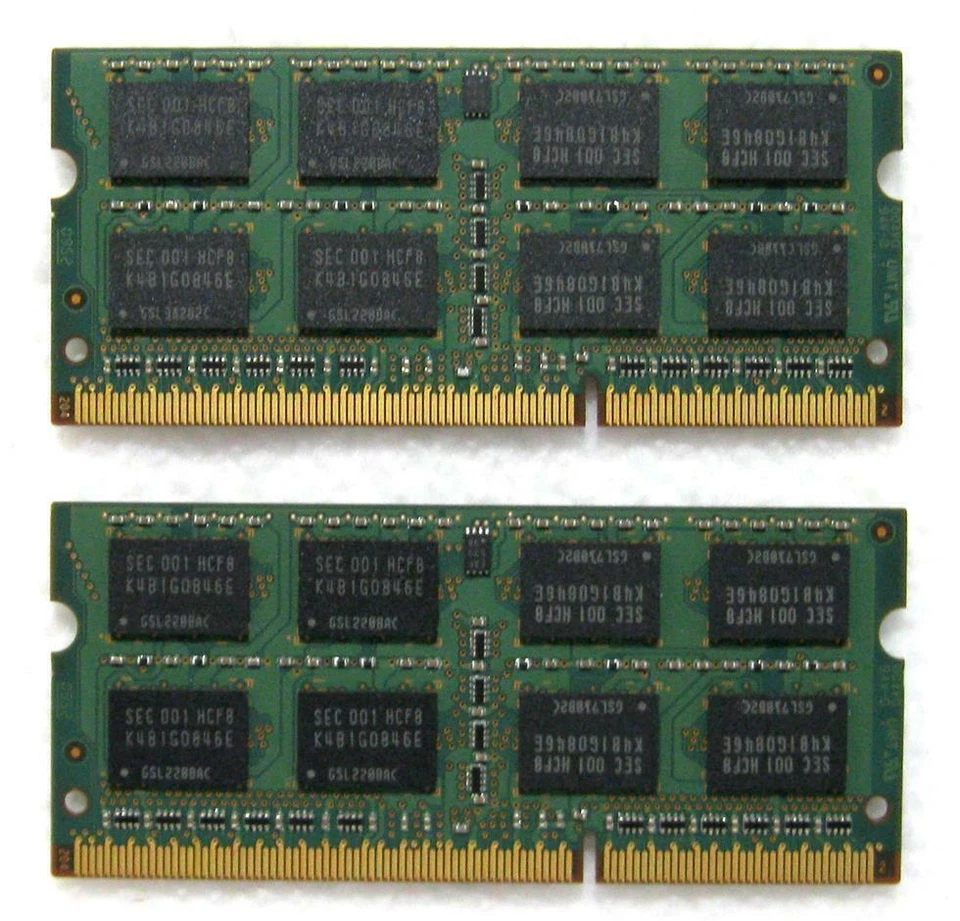 4GB (2x2GB) 2Rx8 PC3-8500S-07-10-F2 DDR3 Samsung M471B5673EH1-CF8 1003 Sony Vaio - Image 2 of 4