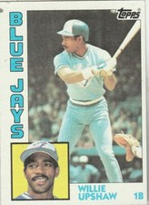 FREE SHIPPING-MINT-1984 Topps #453 Willie Upshaw Blue Jays PLUS BONUS CARDS