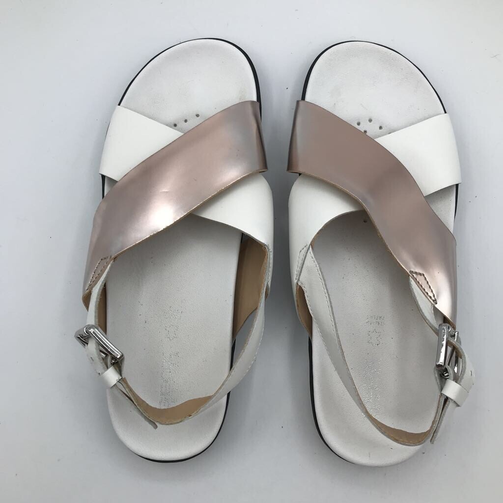 Geox Respira Womens Slingback Sandals White Pink Meta… Gem