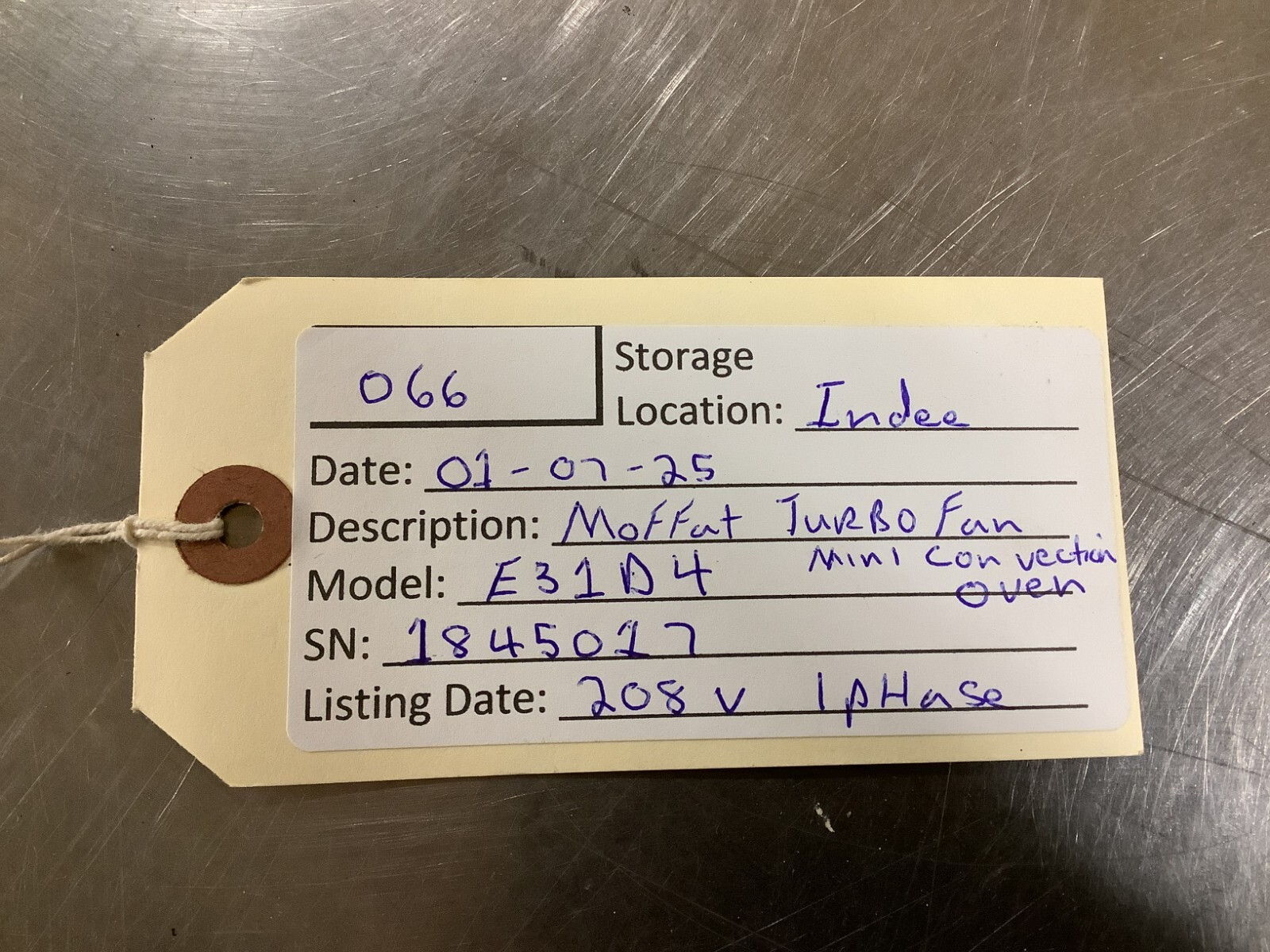 Convection Oven Countertop Moffat Turbofan E31D4 220V 1PhTested