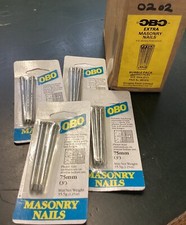 Mix Sizes Of OBO Extra Masonry Nails (24 Bubble Packs)
