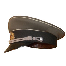 orig. DDR NVA/ Staatssicherheit Uniform Schirmm&uuml;tze Gr&ouml;&szlig;e 57 Offizier Biese wei&szlig;