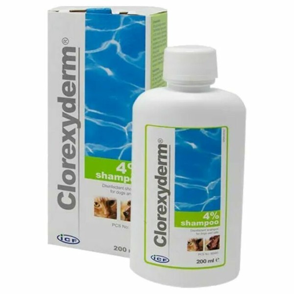 ICF CLX Chlorhexidine Disinfectant Shampoo for Dogs and Cats 200ml