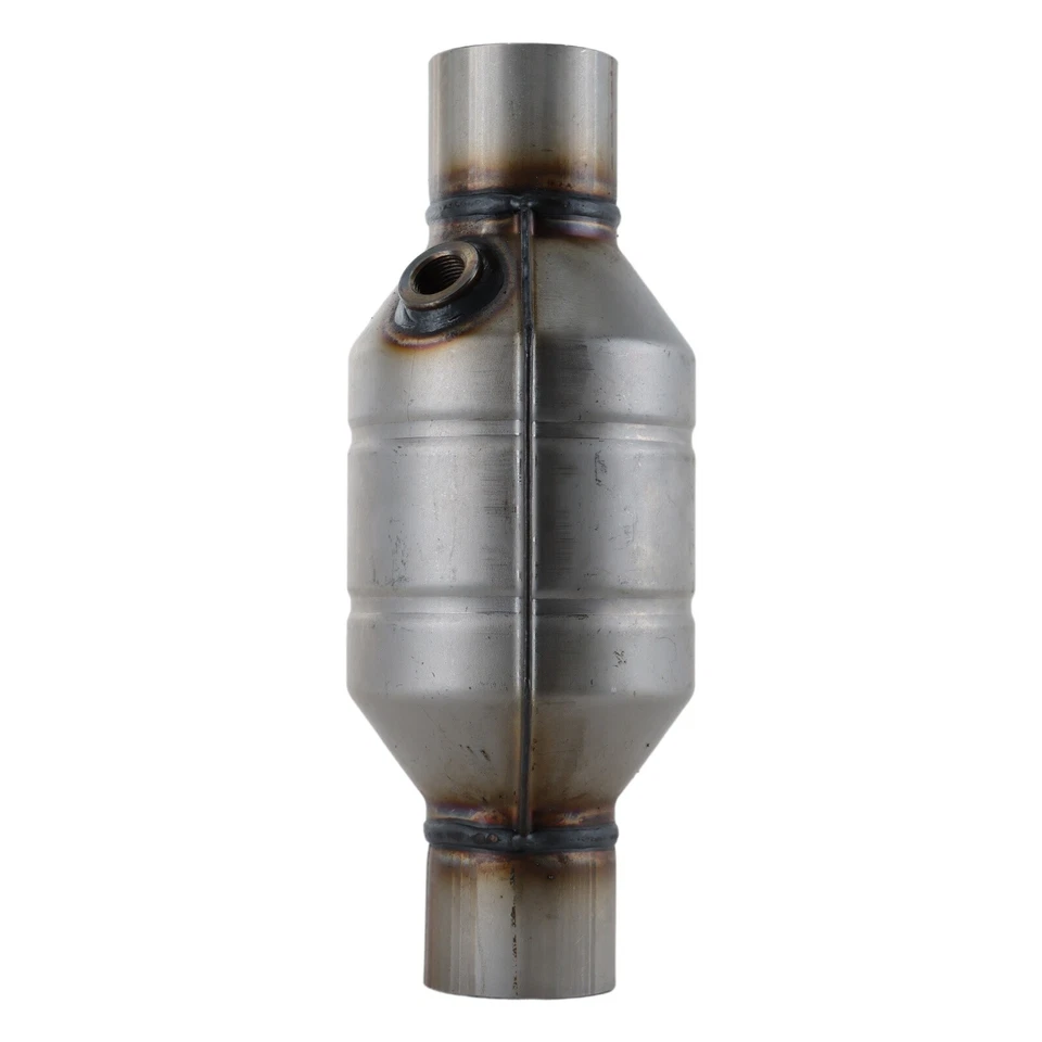 2pcs 2.25" Inlet/Outlet Universal Catalytic Converter High-Flow 53005 Weld-On Foto 2 de 4