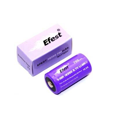 Efest Purple IMR18350 - 700mAh 3,7V Li-Ion Akku (Pluspol erhöht, ungeschützt)