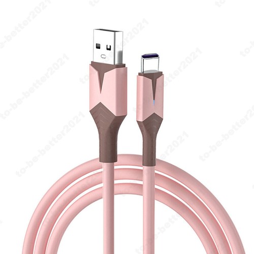 66W Câble de charge rapide cordon de données USB C silicone Pour Android Iphone - Photo 16 sur 16