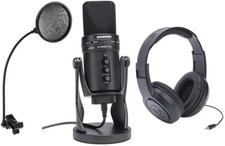 Samson G-Track Pro Studio USB Condenser Mic with Audio Interface - Bundle With
