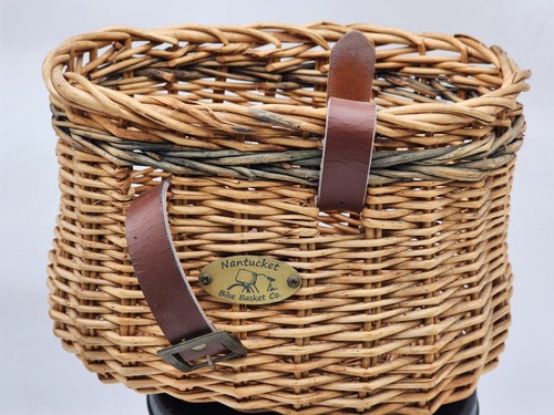 Nantucket Bike Basket Company Bike Basket Beautiful Weave 10" x 7" x7" 8" Bottom
