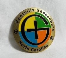 North Carolina Foothills Geocachers Geocoin Activated Trackable Token Coin