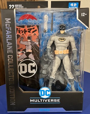 McFarlane DC Multiverse Batman Bat-Manga: Il Cavaliere Oscuro In Versione Giapponese Anni '60, 18 Cm Di Puro Collezionismo!
