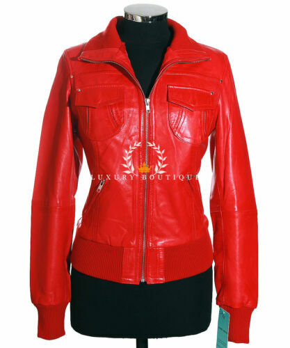 Blouson Bomber Vintage En Cuir Prune Nordstrom - Taille 11, Style Rétro Et élégant