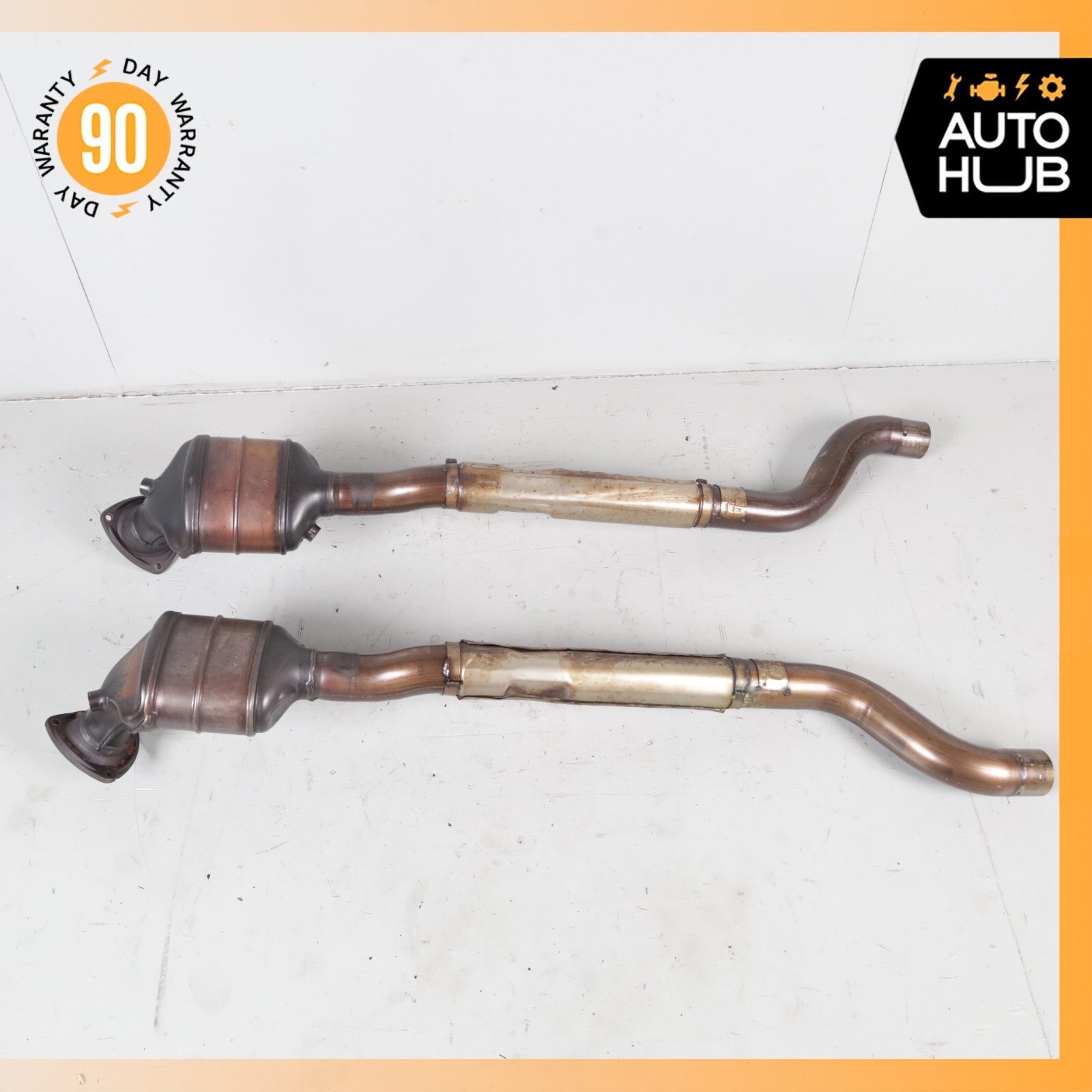 04-19 Maserati Quattroporte M139 Exhaust Downpipes Right & Left Set OEM 50k