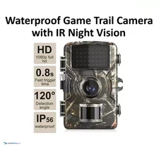 Wildlife Hunting Trail Camera Full HD 1080P Night Vision Motion Waterproof Cam