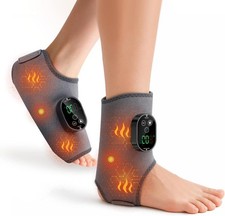2 Pack 4-in-1 Electric Foot Ankle Massager Pain Relief Heating Vibration Therapy