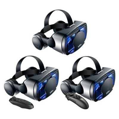 3D-VR-Brille 120 Weitwinkel Virtual Reality 360-Grad-Filme VR-Headset für