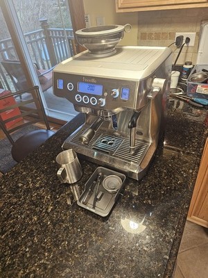 Breville The Oracle, dual boiler espresso machine, model BES980XL. 