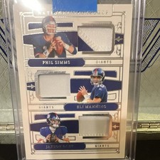 2025 Panini National Treasures NFL Gear Trio Materials Simms Manning Dart /99