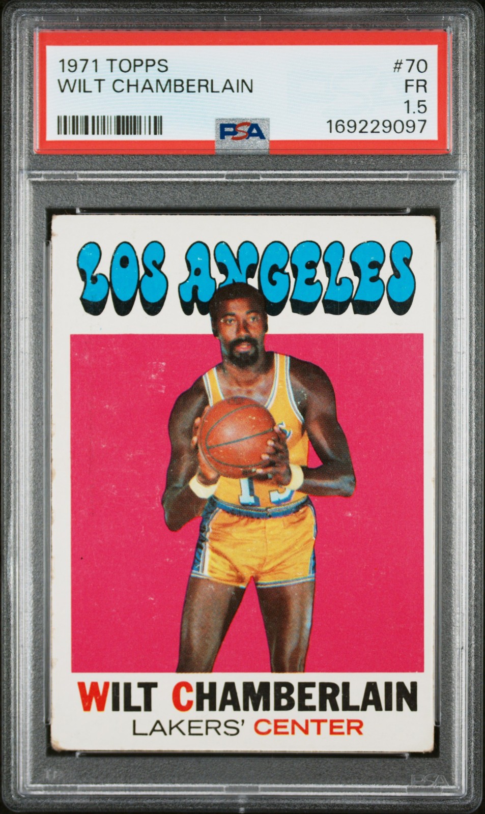 1971 TOPPS #70 WILT CHAMBERLAIN PSA 1.5 view 1