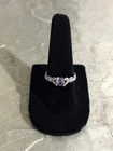 New ListingVintage Silver Tone Ring Purple Lavander Stone Untested Size 6 Costume Jewelry