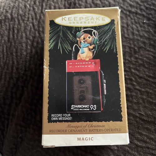 Hallmark Keepsake Ornament Messages of Christmas Stardonic Recorder 1993 Magic