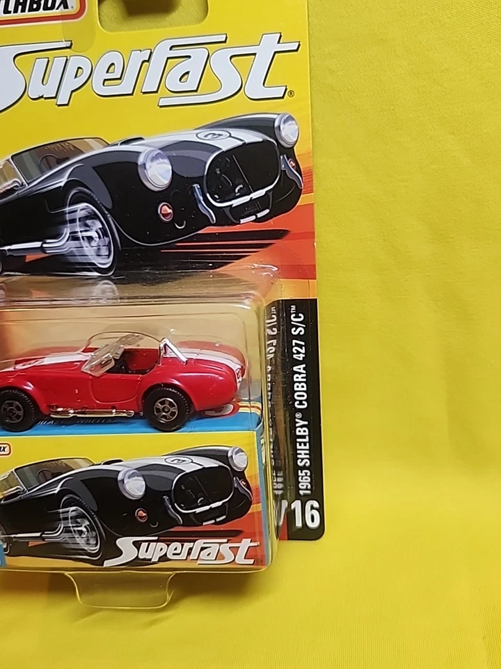MATCHBOX SUPERFAST # 16 - 35 YEARS Red  1965 SHELBY COBRA 427 S/C NIP 🔥H - Image 3 of 4