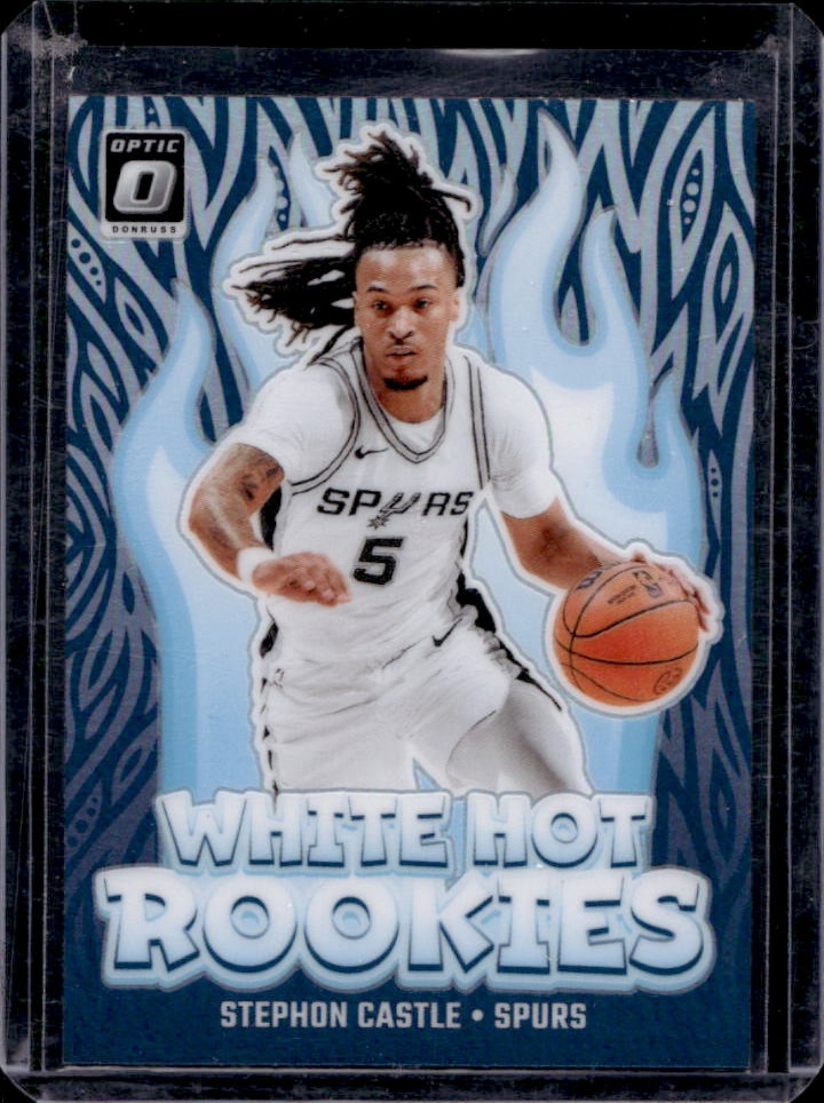 2024-25 Panini Donruss Optic Stephon Castle White Hot Rookies Holo RC #6 Spurs