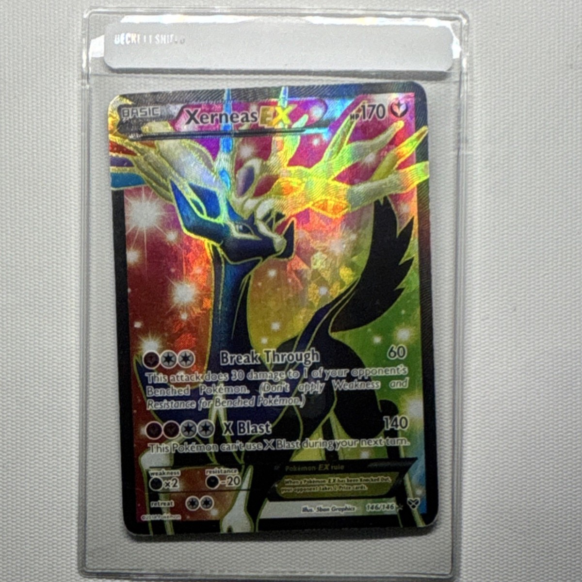 Pokémon Xerneas EX Ultra Rare Full Art Holo 170HP XY 146/146 Card
