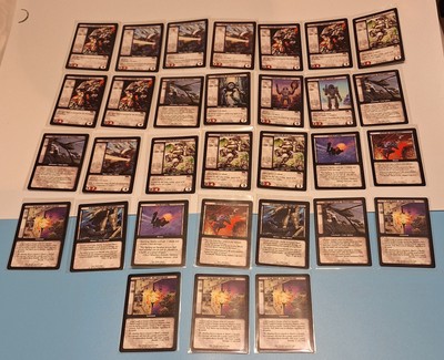 A1-Battletech 1996 CCG 33 Ct. Of Black Border Cards  Awesome lot * Read In Disc.