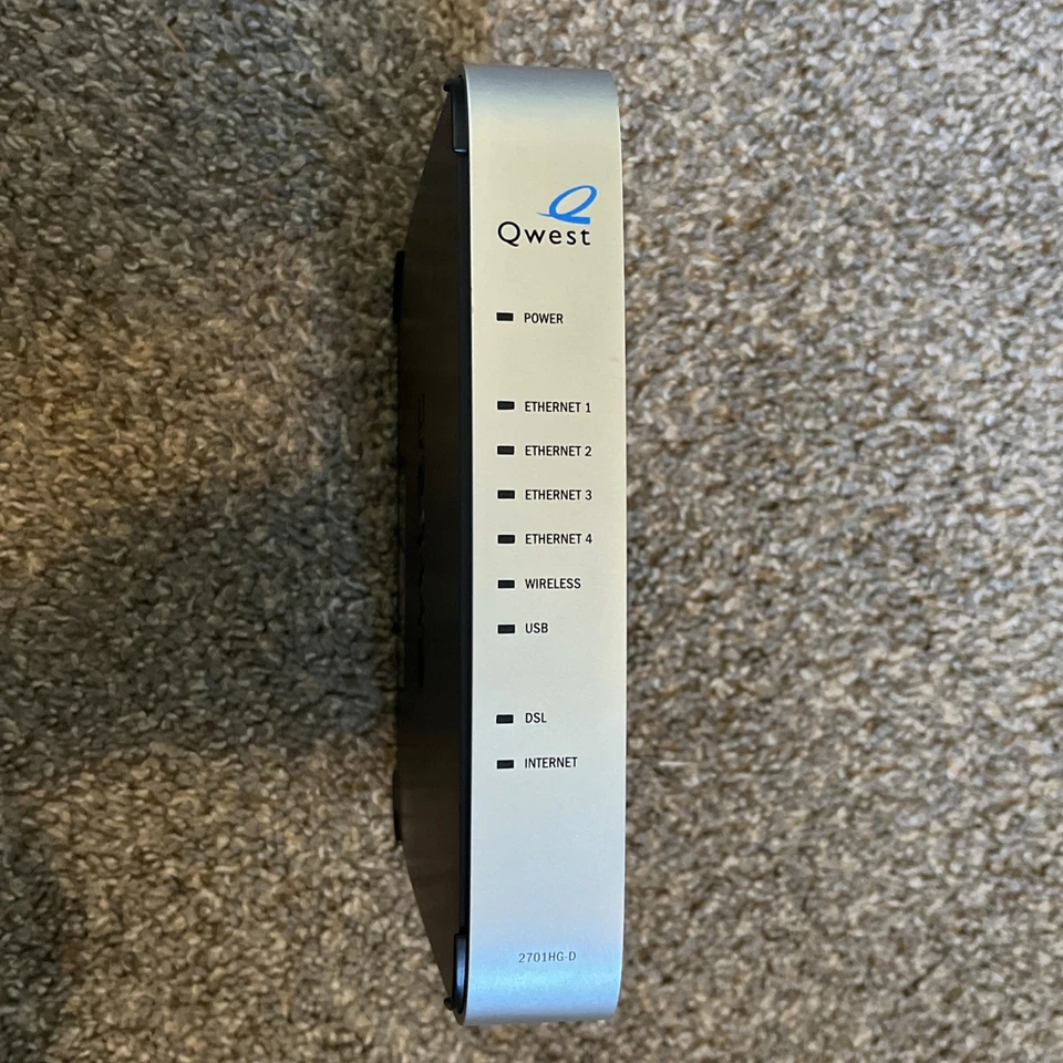 2WIRE MODEM ROUTER - Qwest/Centurylink - 2701HG-D Wi-Fi NO Power Supply - Image 4 of 4