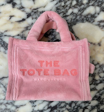 Image of Marc Jacobs The Tote Bag Mini Pink Fluffy Terry Tote, with Dust Bag