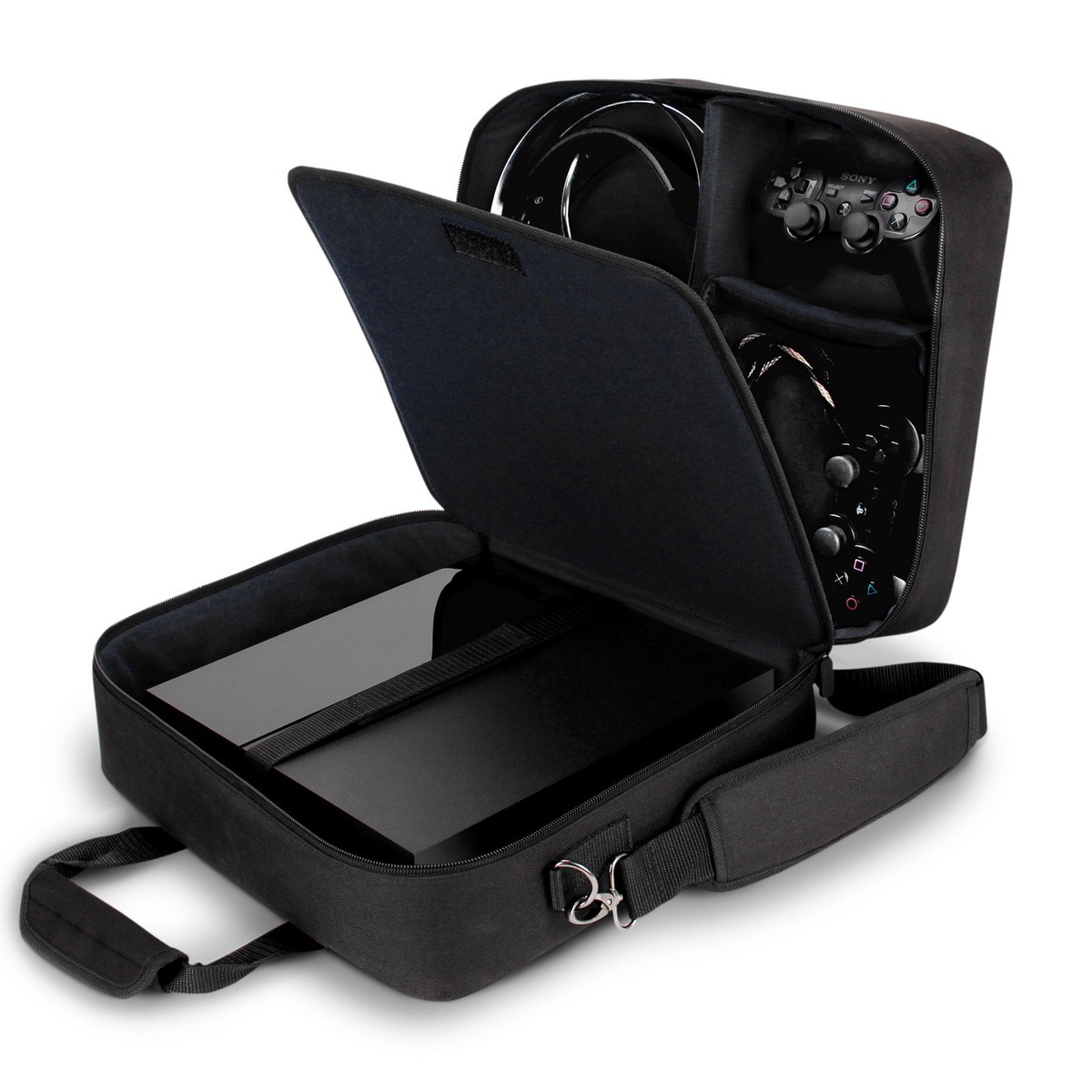 USA GEAR Case for Sony PlayStation 4 Pro / PS4 Pro 4K Travel Case