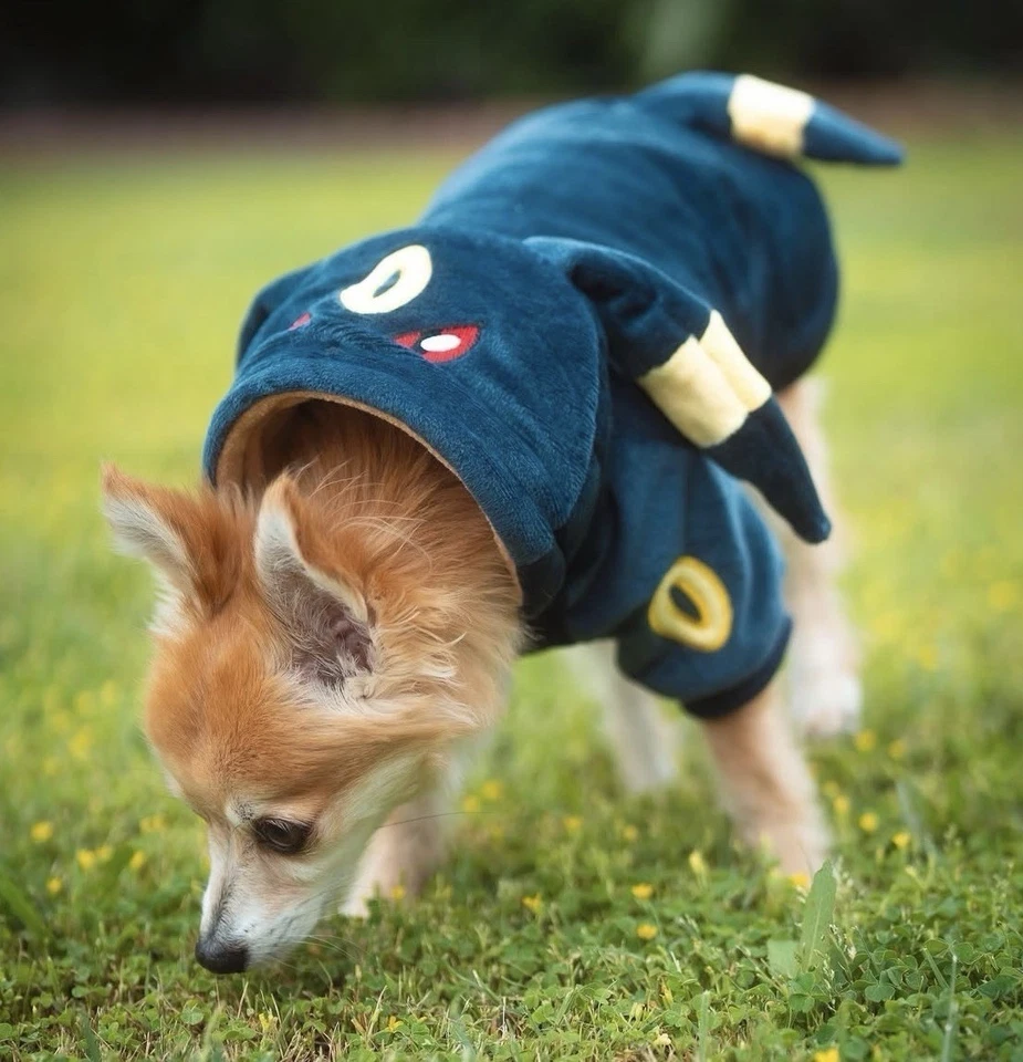 Anime Pokemon Dog Costumes Fleece Warm Cosplay Pets Medium Clothing Coat Jacket - Image 2 of 3