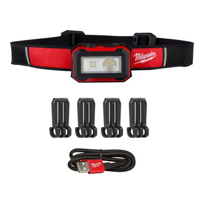 #ad Milwaukee 2012R Rechargeable Magnetic Headlamp and Task Light w 450 Lumens $59.99