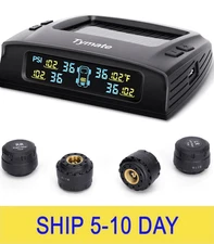 Tymate TM2 RV Tire Pressure Monitoring System, Tire Pressure Monitor with Solar