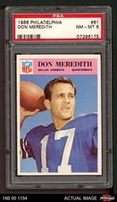 1966 Philadelphia #61 Don Meredith Cowboys SMU PSA 8 - NM/MT