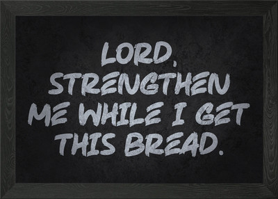 Lord, Strengthen Me - Faith Motivat Framed Wall Art Poster Canvas Print Picture
