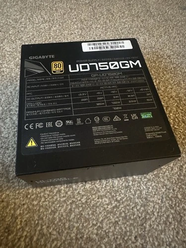 GIGABYTE GP-P750GM 750W Fully Modular 80 Plus Gold Certified PSU