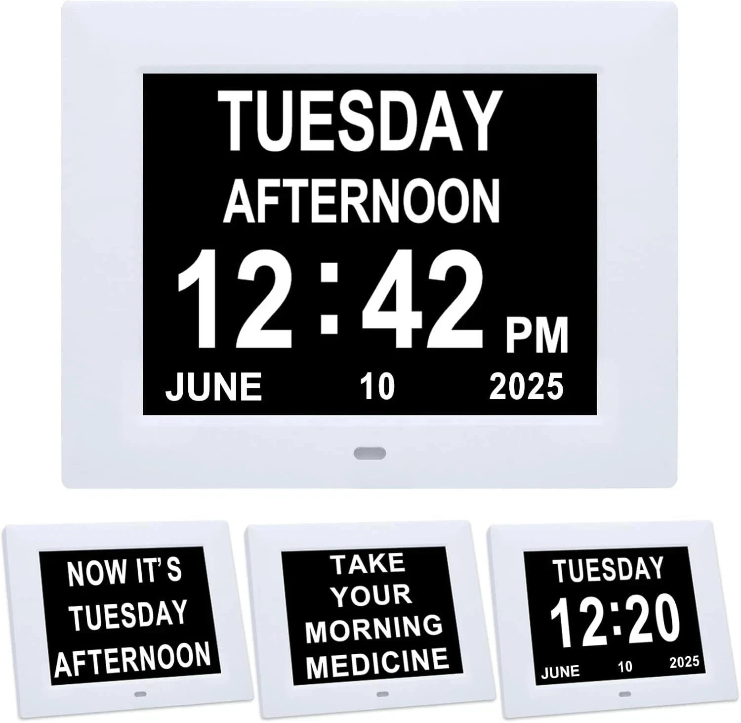 Dementia Clocks for Seniors Large Display Digital Clock with Date and Day of Wee