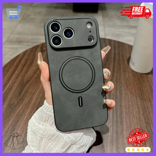 MagSafe Leather Shockproof Case for iPhone 17 16 15 14 13 12 11 Pro Max Cover.