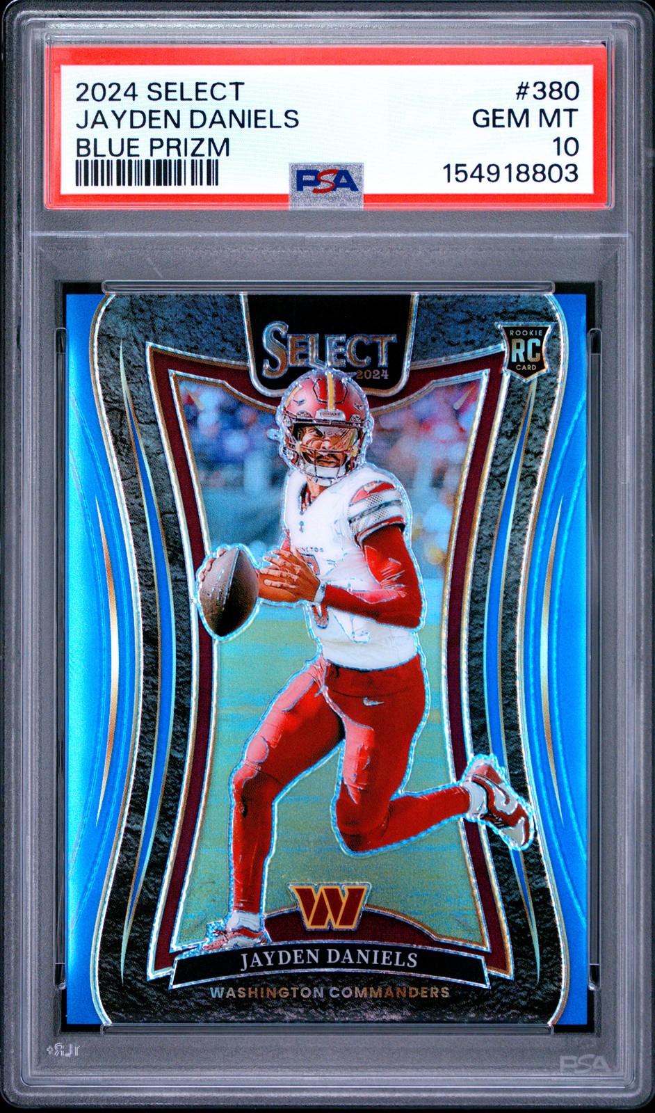 Jayden Daniels Panini Select #380 Blue
