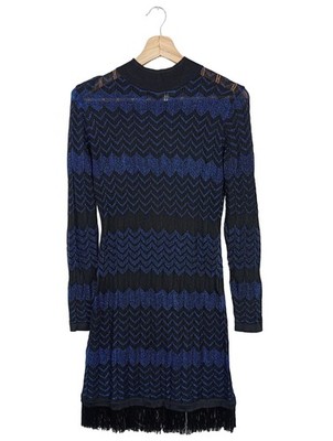 OASIS Tunikakleid Damen Kleid Gr. DE 36 schwarz-blau Casual-Look