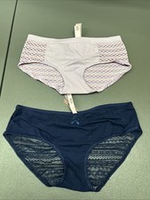 2x Victoria  s Secret Hiphugger/Hipster Panties Underwear Women Size Medium NWT