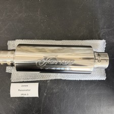 Jones Exhaust Jr24 Turbine Resonator 2.25 Inout 304 Stainless Open Box