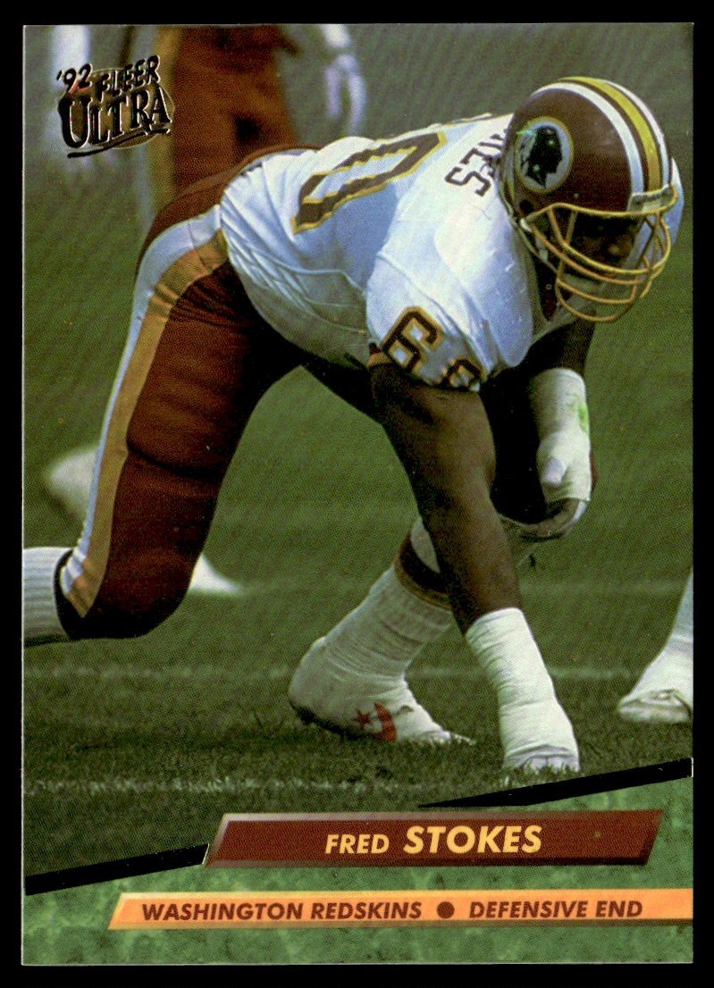 1992 Ultra Fred Stokes Washington Redskins #415