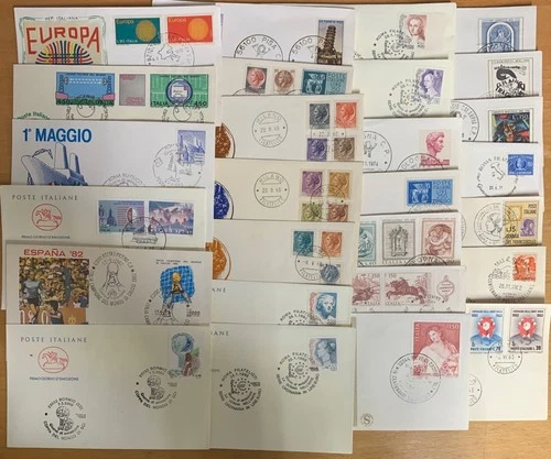 ITALY 70 envelopes first day 1959 - 2000 / P570