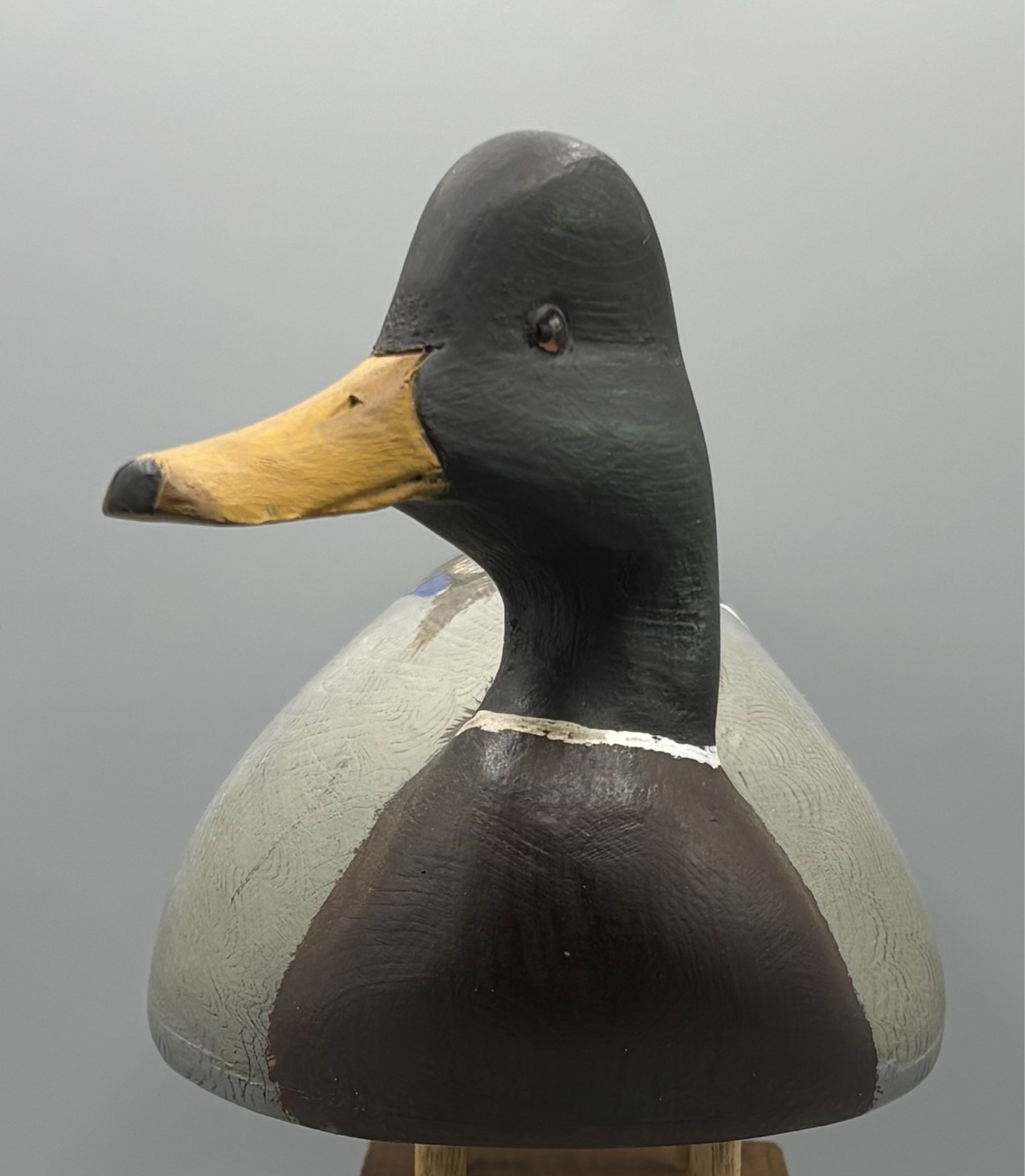 SIGNED TOM HUMBERSTONE (UPSTATE NY) TURNED HEAD MALLARD DRAKE - EXC COND