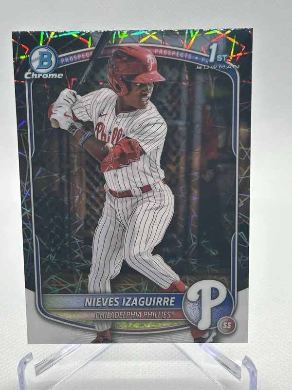 2025 Bowman Chrome - Prospects Nieves Izaguirre #BCP-232 Laser Refractor (RC)