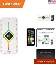 ARGB and PWM Hun, 9 Ports for A-RGB PWM Case Fan Hub with Controller and SAT...